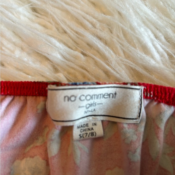 💜 5/$20 Floral girls stretchy romper size small (7/8) - Picture 2 of 2